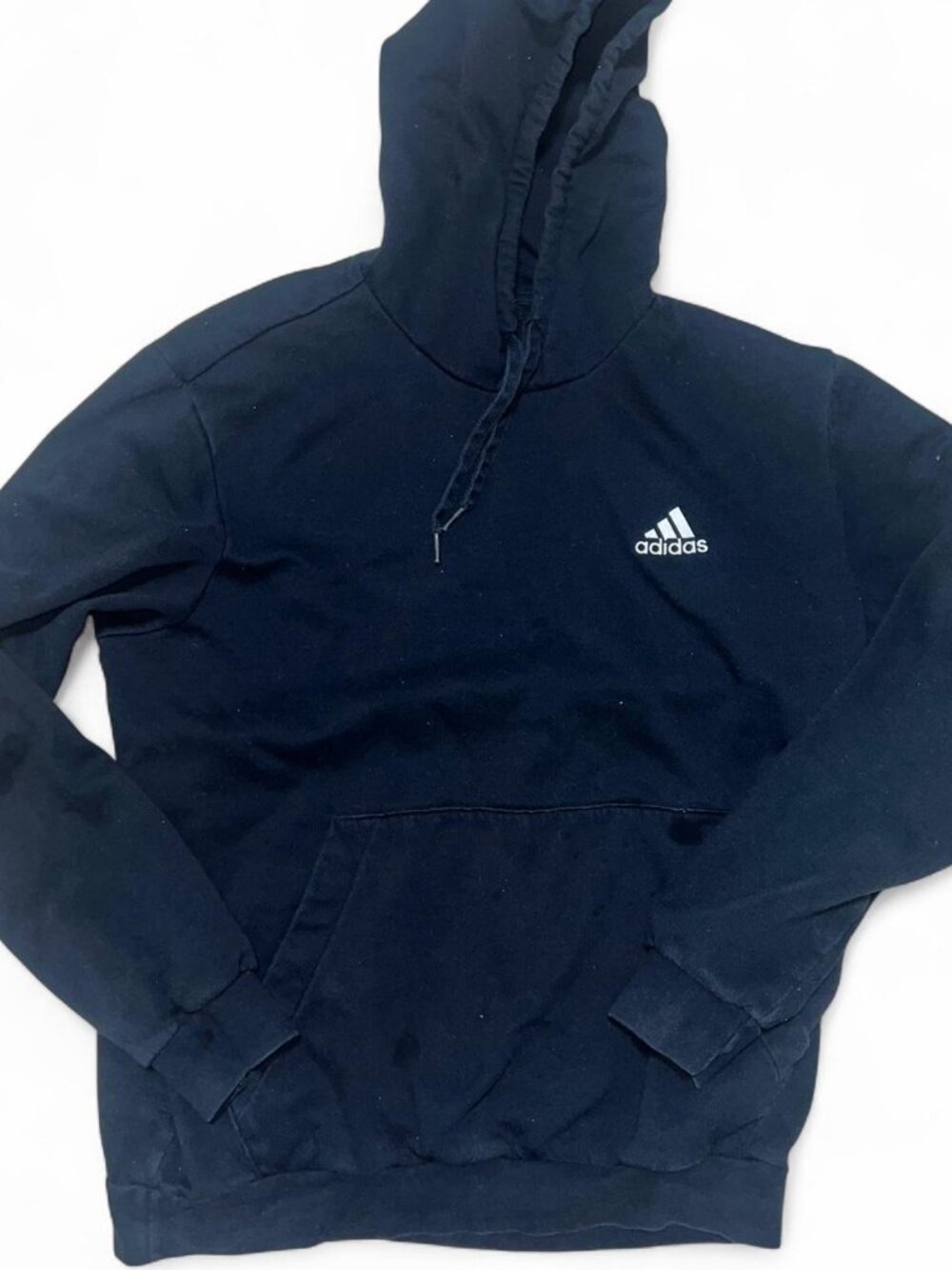 Adidas Men's Black Hooded Sweatshirt